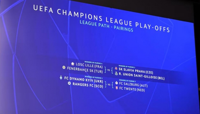 Loting kwalificatie play-offs Champions League 2024/2025